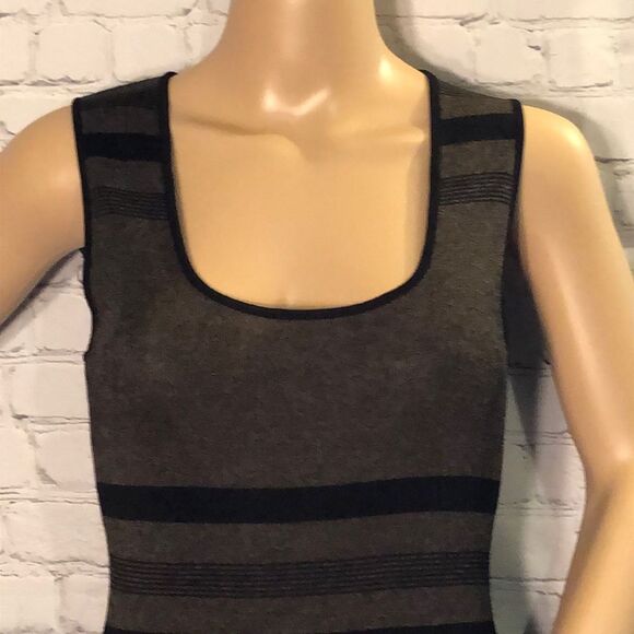 Max Studio Sleeveless Bodycon Striped Dres… - Picture 2 of 10